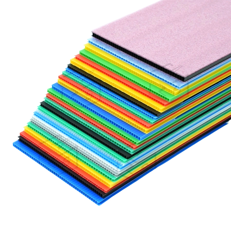 Feuille creuse laminée imperméable en PP à double paroi