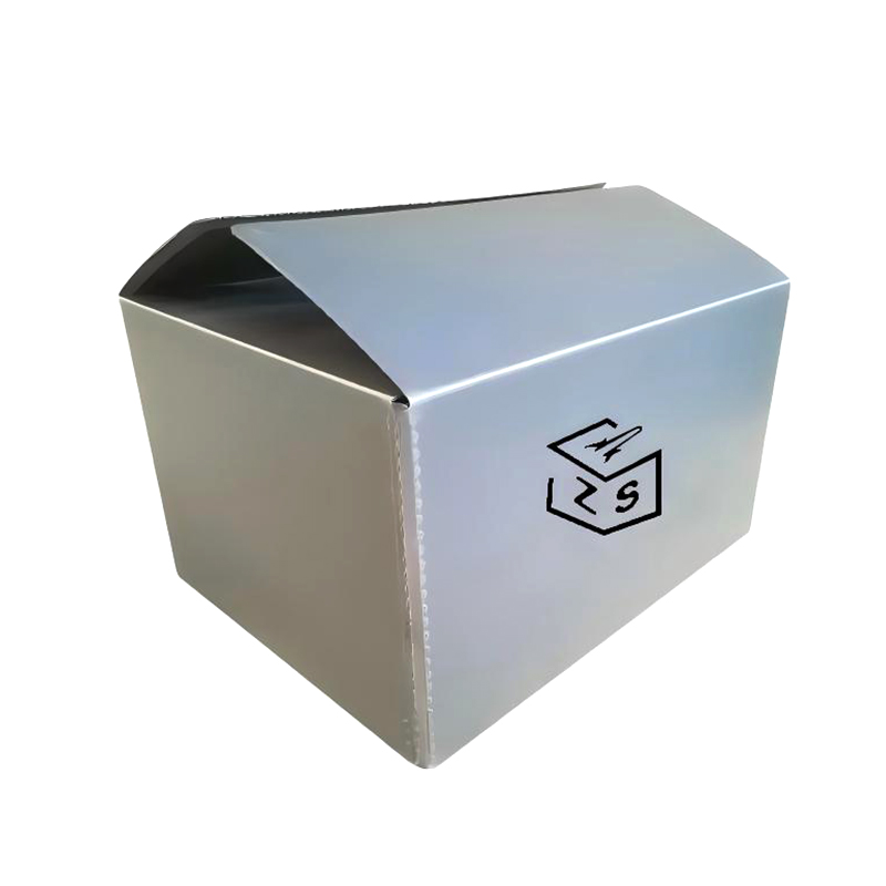 Carton en plastique pliable réutilisable Corflute avec couvercle fixe Velcro