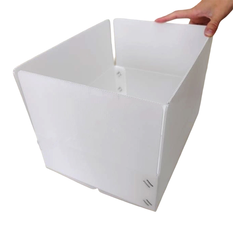 Petite boîte rectangulaire empilable en plastique ondulé PP