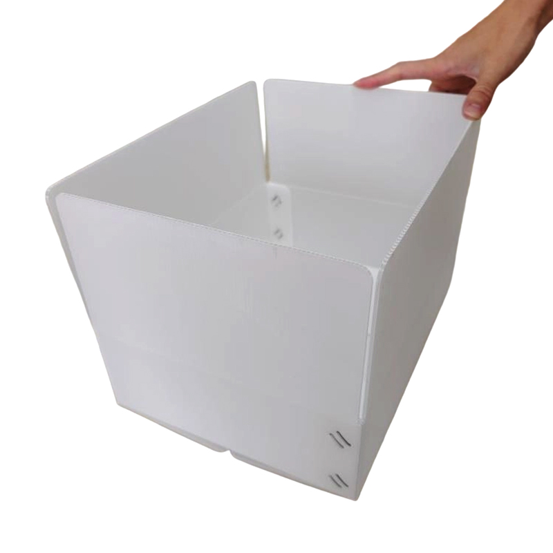 Petite boîte rectangulaire empilable en plastique ondulé PP
