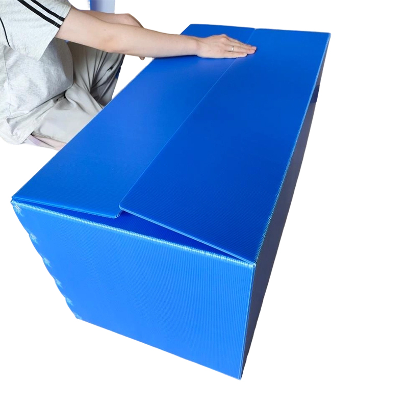 Boîte en carton creux ondulé PP empilable et imperméable