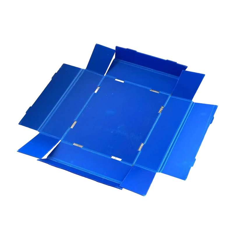 Boîte de couverture supérieure et inférieure en plastique ondulé pliable résistante à la poussière