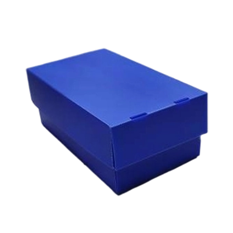 Boîte de couverture supérieure et inférieure en plastique ondulé pliable résistante à la poussière