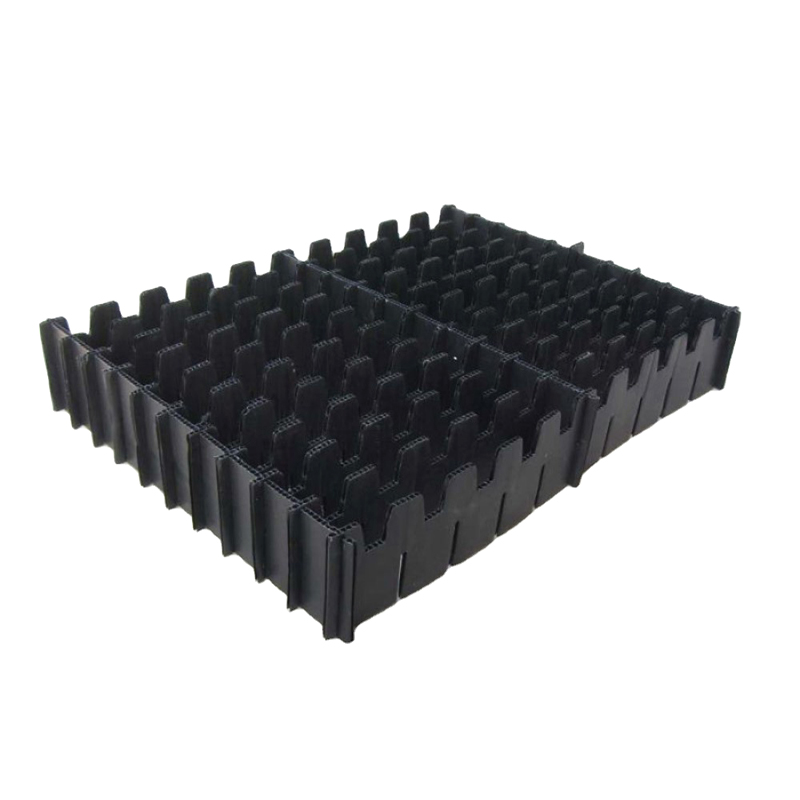 Conteneur compartimenté en carton creux PP ESD avec séparateur de grille