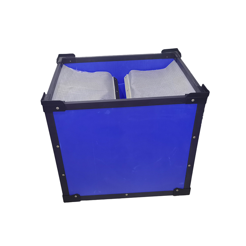 Boîte fourre-tout gigogne en plastique ondulé imperméable avec trou pour la main