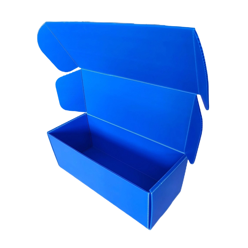 Boîte d'expédition pliable et imperméable en plastique ondulé PP