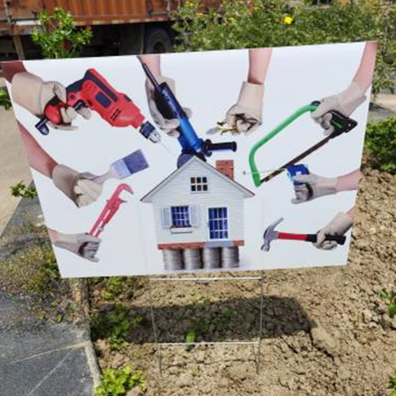 Panneau de piquet de jardin en plastique ondulé imperméable pour l'extérieur