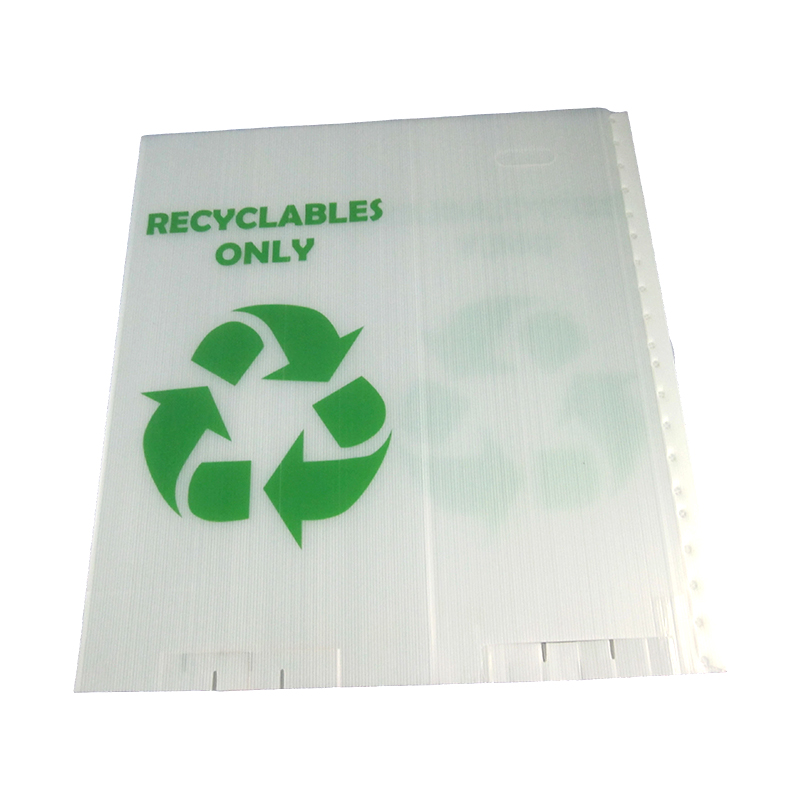 Poubelle pliable en plastique ondulé PP