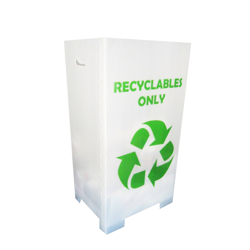 Poubelle pliable en plastique ondulé PP