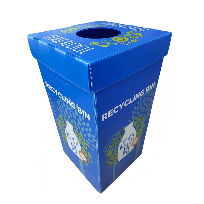 Poubelle pliable en plastique ondulé PP