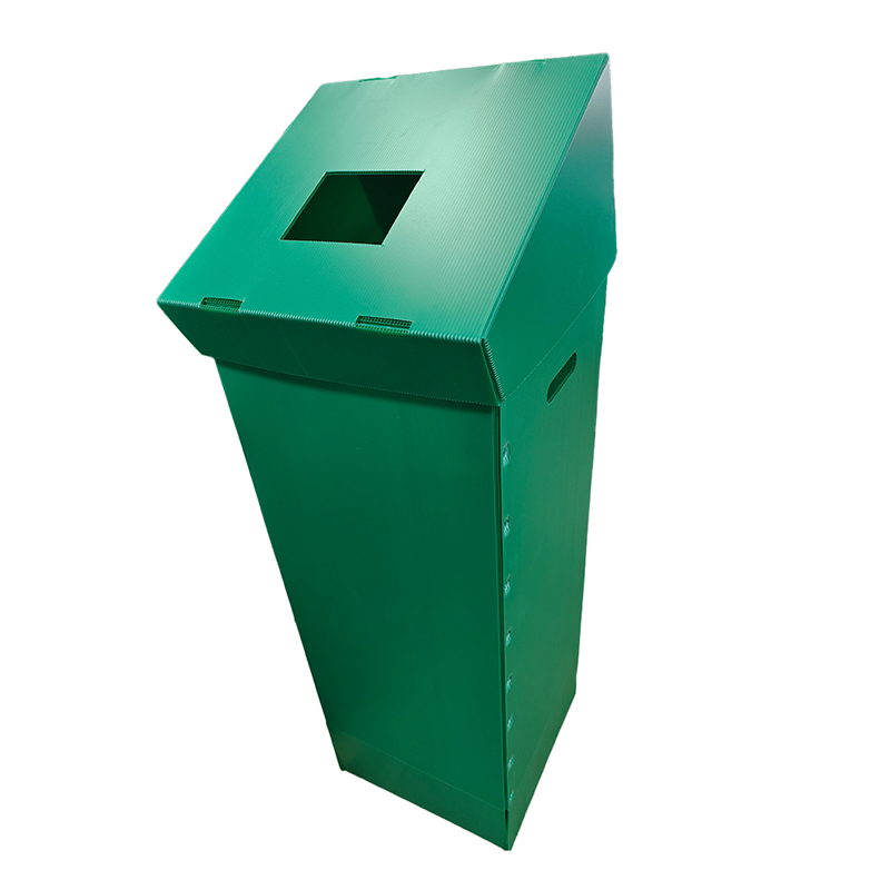 Poubelle pliable en plastique ondulé PP