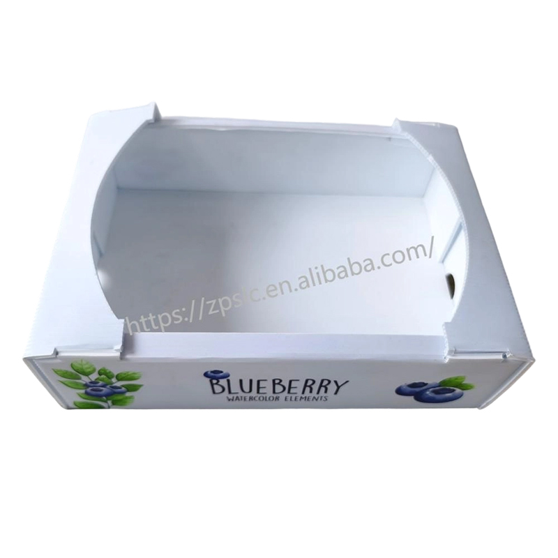 Boîte de retournement pliable en plastique ondulé PP avec trous de ventilation