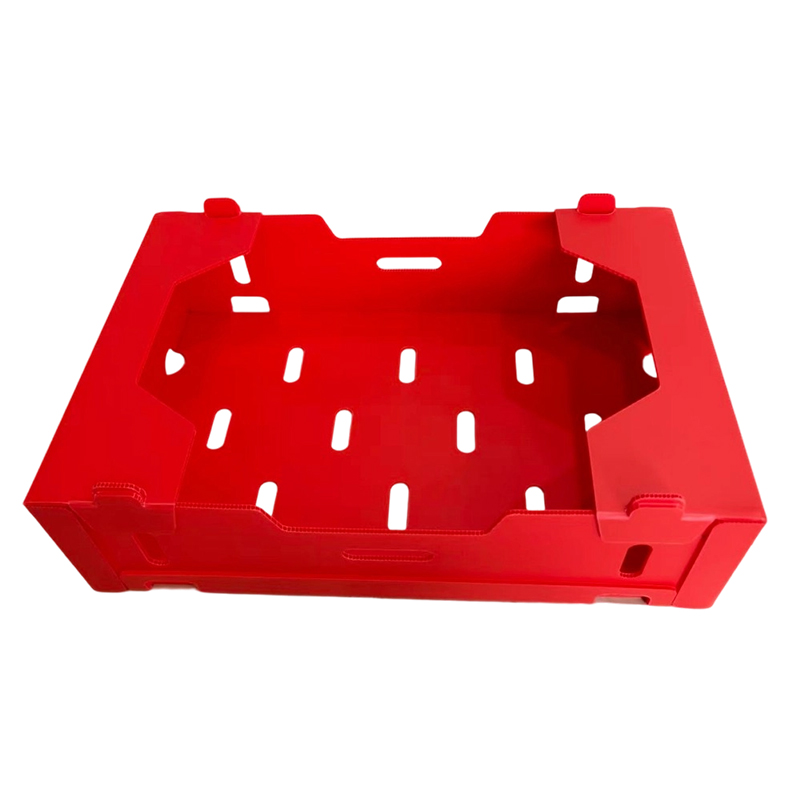 Boîte ondulée pliable imprimée en PP pour légumes et fruits