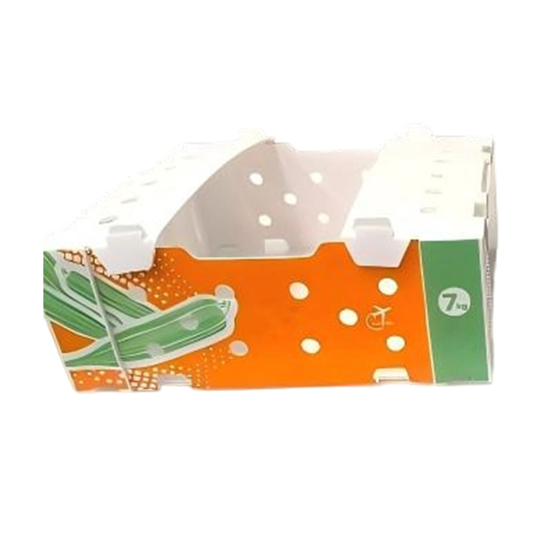 Boîte ondulée pliable imprimée en PP pour légumes et fruits