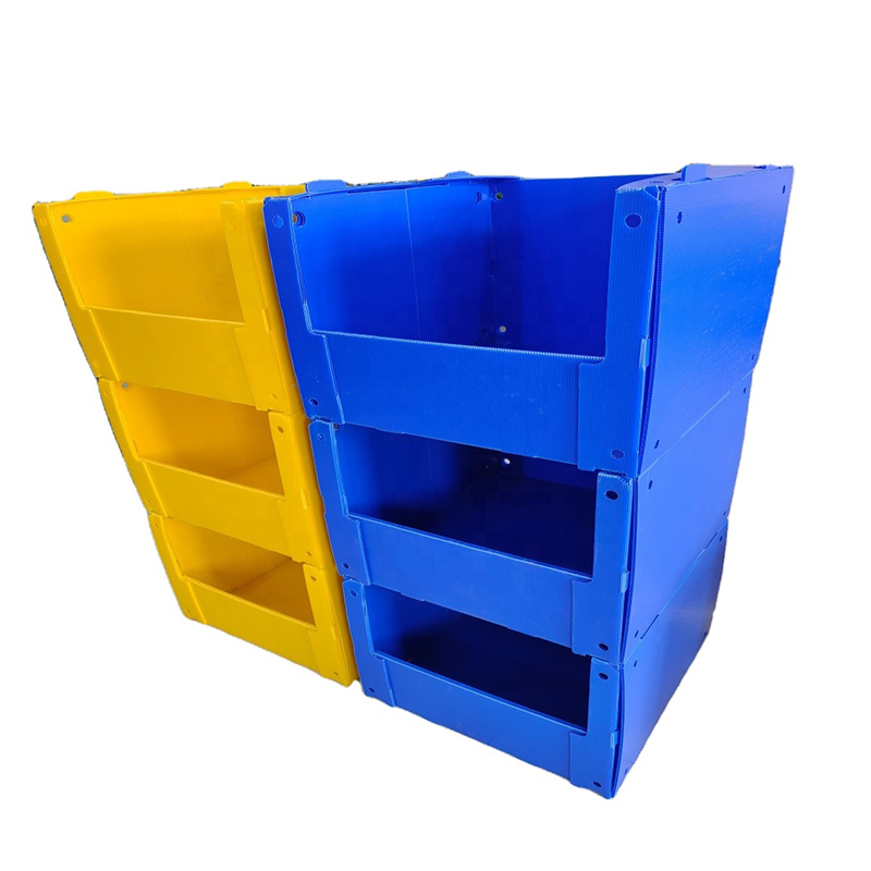 Bacs de cueillette en plastique ondulé robuste