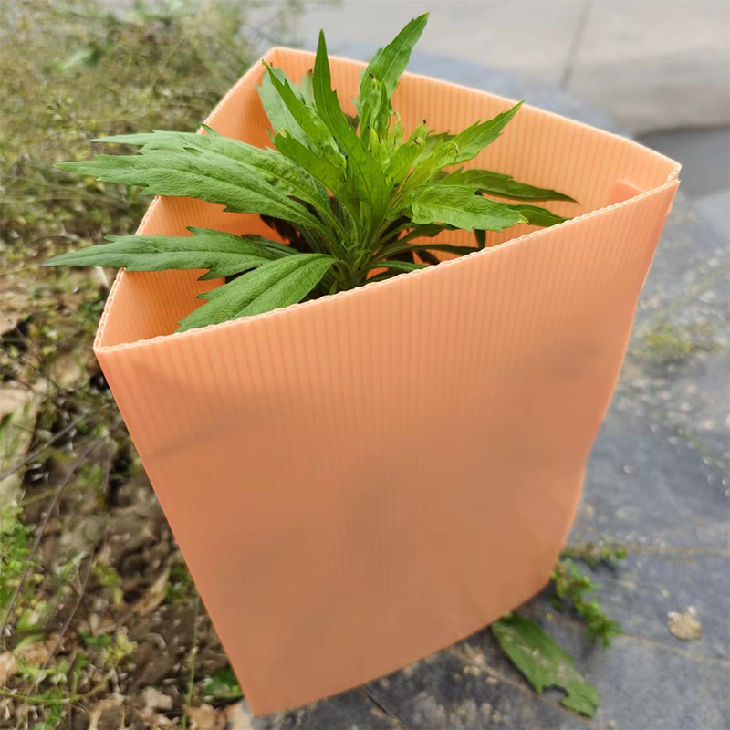 Protections d'arbres en plastique ondulé stabilisées aux UV