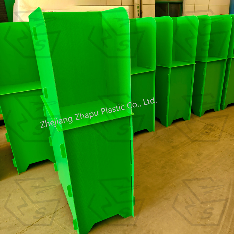 Stand d'élection portable étanche en plastique ondulé pour la confidentialité