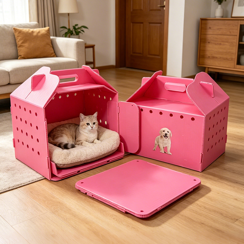Porte-animaux en plastique ondulé