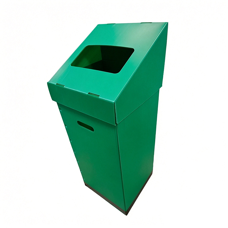 Poubelle pliable en plastique ondulé PP